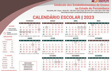 Calendário Escolar 2023 disponível para consulta